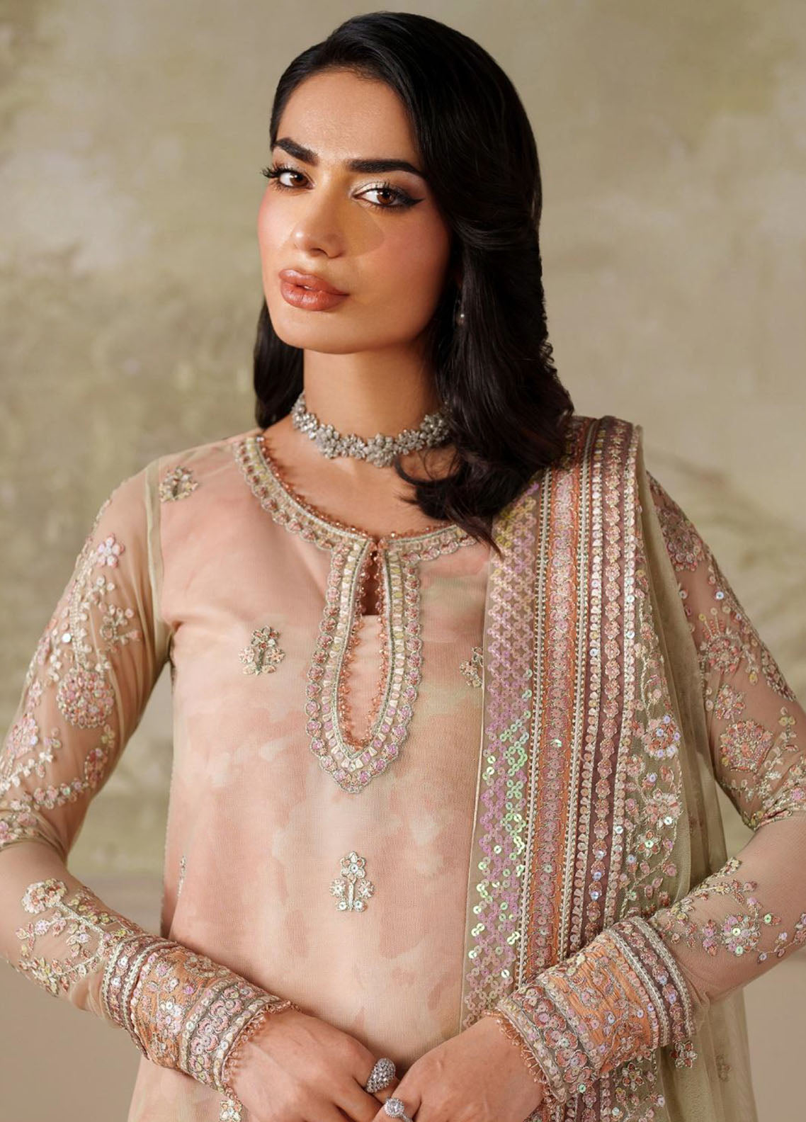 Zaneera By Zarif Embroidered Net 3 Piece Unstitched Suit ZF25ZPE D-ZPE-04 SERIYAH Zaneera By Zarif Embroidered Net 3 Piece Unstitched Suit ZF25ZPE D-ZPE-04 SERIYAH