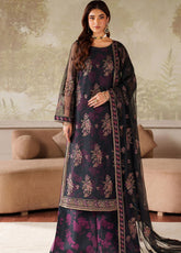 Zaneera By Zarif Embroidered Net 3 Piece Unstitched Suit ZF25ZPE D-ZPE-05 ASHAAL