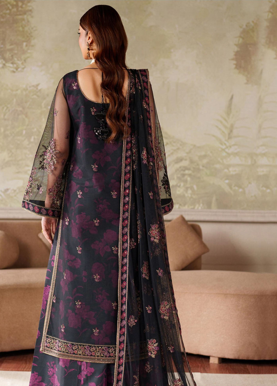 Zaneera By Zarif Embroidered Net 3 Piece Unstitched Suit ZF25ZPE D-ZPE-05 ASHAAL Zaneera By Zarif Embroidered Net 3 Piece Unstitched Suit ZF25ZPE D-ZPE-05 ASHAAL