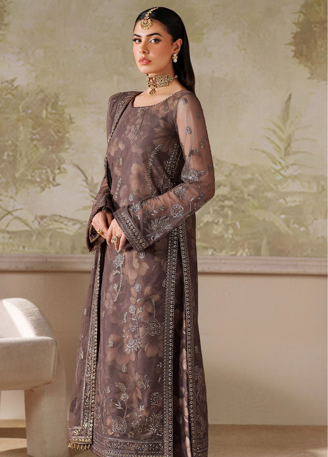 Zaneera By Zarif Embroidered Net 3 Piece Unstitched Suit ZF25ZPE D-ZPE-08 MAHVEER Zaneera By Zarif Embroidered Net 3 Piece Unstitched Suit ZF25ZPE D-ZPE-08 MAHVEER