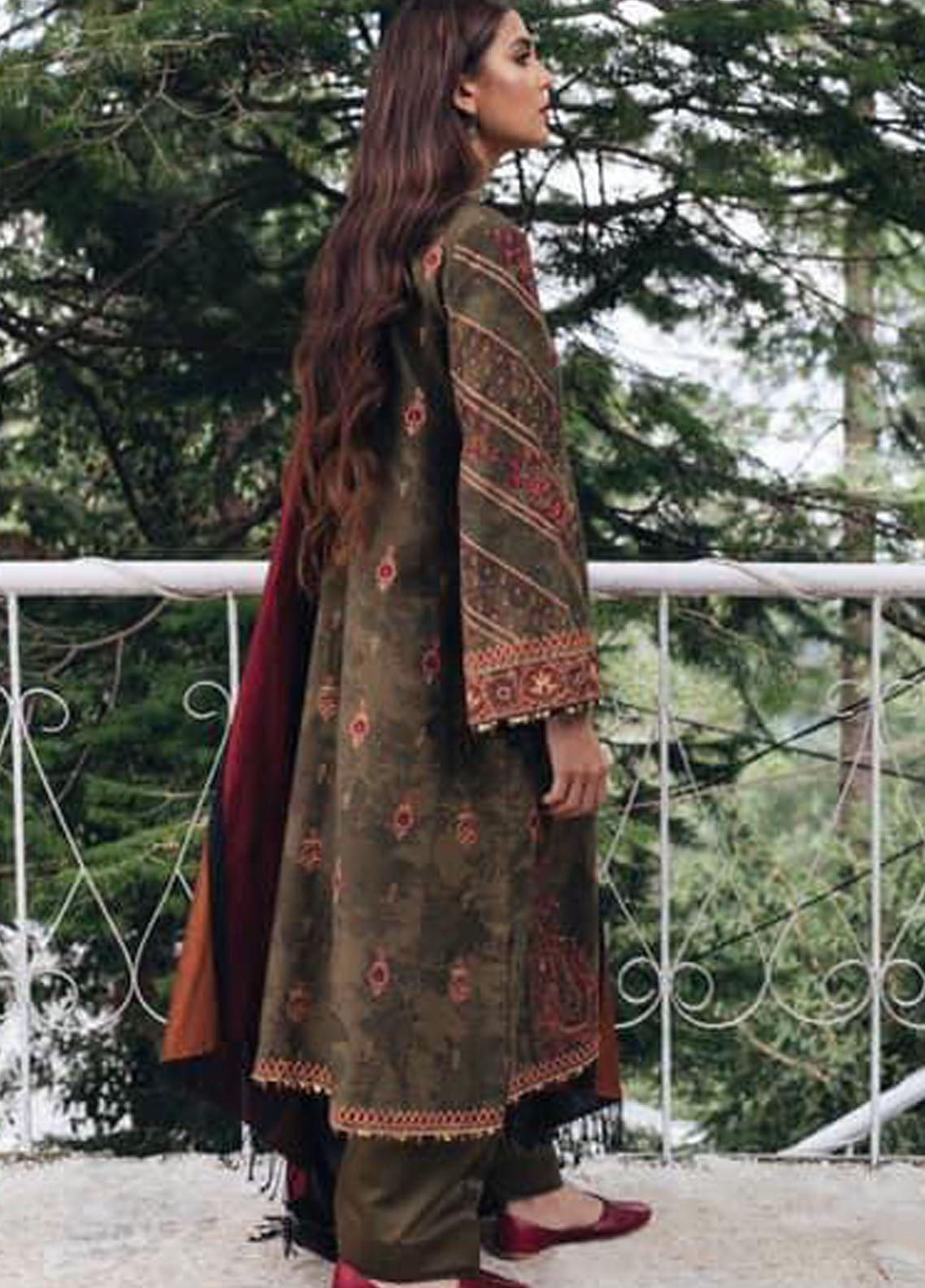 Zara Shahjahan Embroidered Jacquard 3 Piece Unstitched Suit ZS21W AZRA Zara Shahjahan Embroidered Jacquard 3 Piece Unstitched Suit ZS21W AZRA