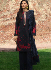 Zara Shahjahan Embroidered Khaddar 3 Piece Unstitched Suit ZS24UW D-02 DARYA