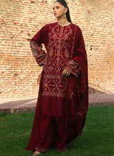 Zara Shahjahan Embroidered Khaddar 3 Piece Unstitched Suit ZS24UW D-08 RAHA