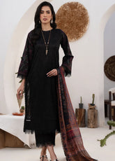 Zarif Eid Lawn Embroidered & Printed Edit 3 Piece Unstitched Suit ZF24ELEPE D-04 JULIA