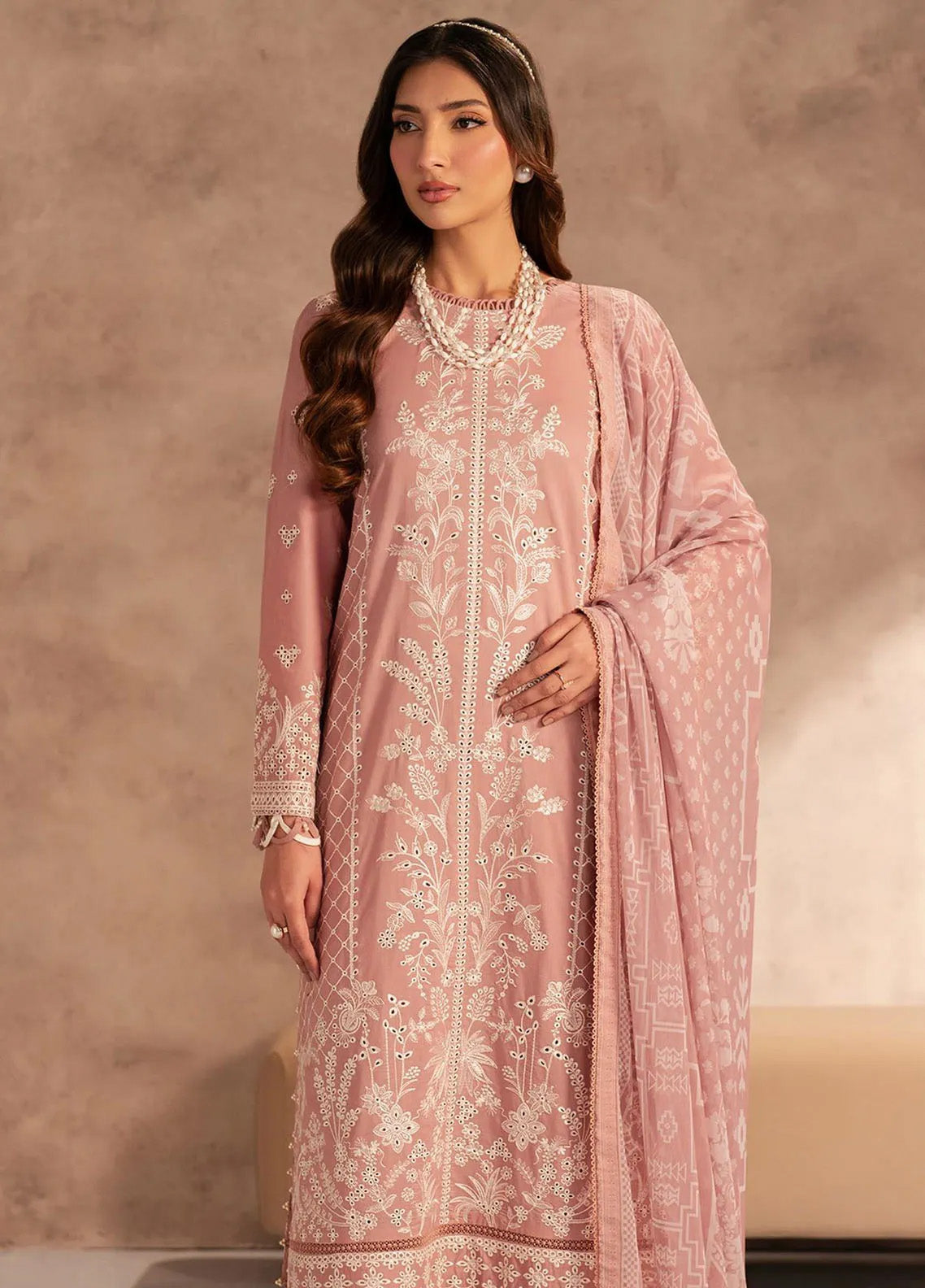 Zarif Embroidered Lawn 3 Piece Unstitched Suit ZF25EL D-07 ANEEMA Zarif Embroidered Lawn 3 Piece Unstitched Suit ZF25EL D-07 ANEEMA