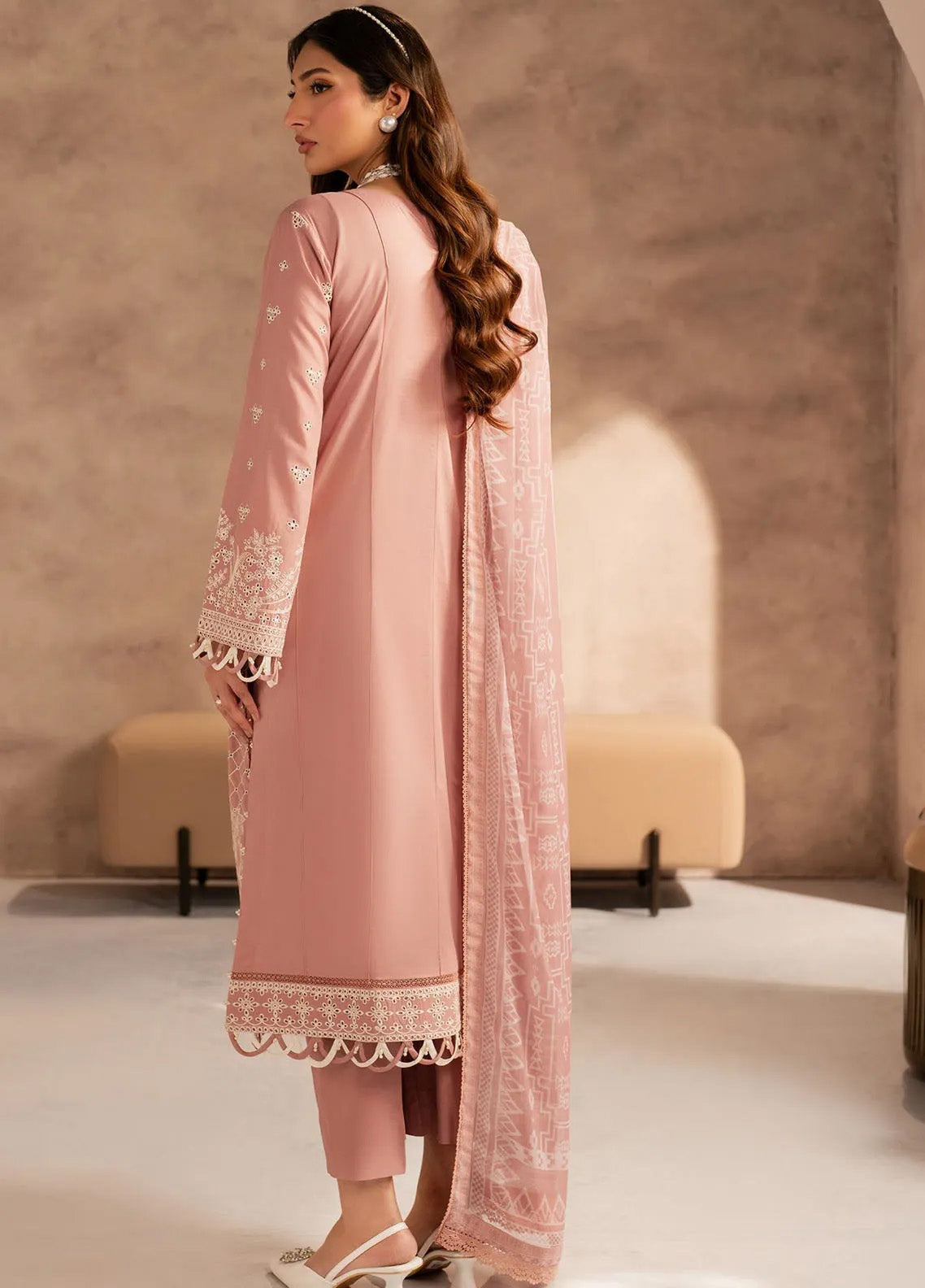 Zarif Embroidered Lawn 3 Piece Unstitched Suit ZF25EL D-07 ANEEMA Zarif Embroidered Lawn 3 Piece Unstitched Suit ZF25EL D-07 ANEEMA