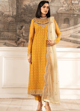 Zarif Embroidered Net 3 Piece Unstitched Suit ZF24FE ZFE-04 ELIZA