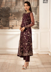 Zarif Embroidered Net 3 Piece Unstitched Suit ZF24FE ZFE-06 DAHLIA