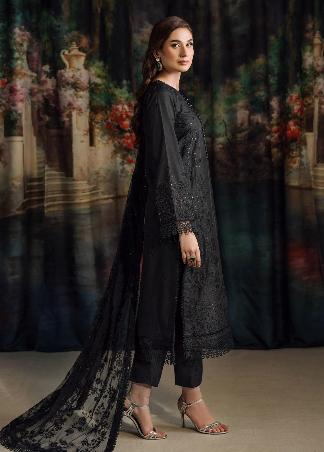 Zarif Embroidered Raw Silk 3 Piece Unstitched Suit ZF24RS ZRF-RW-02 ZIVAH Zarif Embroidered Raw Silk 3 Piece Unstitched Suit ZF24RS ZRF-RW-02 ZIVAH