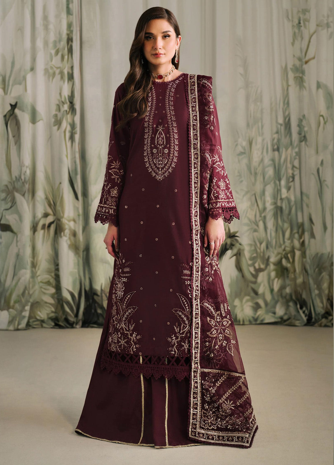 Zarif Embroidered Raw Silk 3 Piece Unstitched Suit ZF24RS ZRF-RW-04 LIANA Zarif Embroidered Raw Silk 3 Piece Unstitched Suit ZF24RS ZRF-RW-04 LIANA