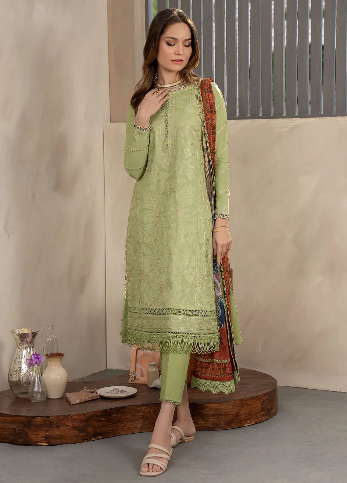 Zarif Festive Embroidered Lawn 3 Piece Unstitched Suit ZF24F ZFL-04 SENIHA Zarif Festive Embroidered Lawn 3 Piece Unstitched Suit ZF24F ZFL-04 SENIHA