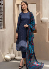 Zarif Festive Embroidered Lawn 3 Piece Unstitched Suit ZF24F ZFL-08 SEEMAL