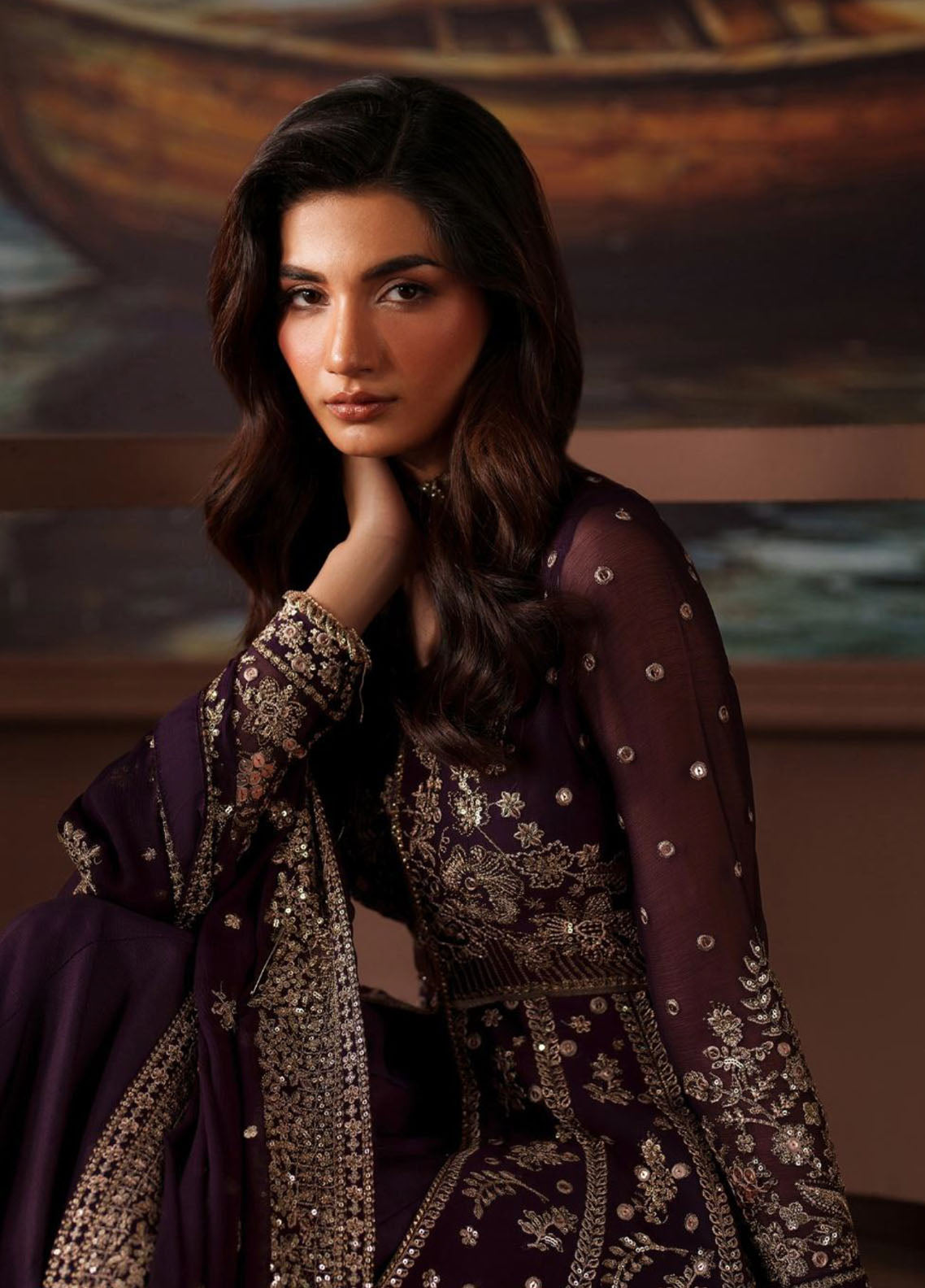 Zarif Premium Embroidered Chiffon 3 Piece Unstitched Suit ZF25SFE D-PRC-01 IRELEEN Zarif Premium Embroidered Chiffon 3 Piece Unstitched Suit ZF25SFE D-PRC-01 IRELEEN