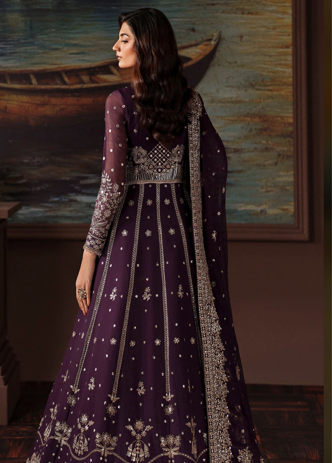 Zarif Premium Embroidered Chiffon 3 Piece Unstitched Suit ZF25SFE D-PRC-01 IRELEEN Zarif Premium Embroidered Chiffon 3 Piece Unstitched Suit ZF25SFE D-PRC-01 IRELEEN