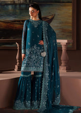 Zarif Premium Embroidered Chiffon 3 Piece Unstitched Suit ZF25SFE D-PRC-03 KATE