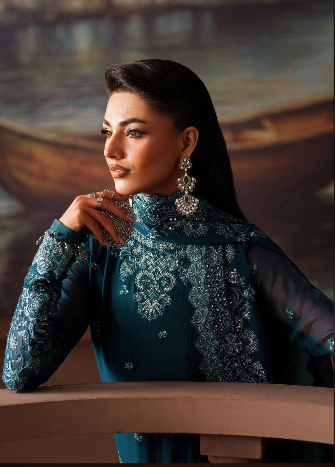 Zarif Premium Embroidered Chiffon 3 Piece Unstitched Suit ZF25SFE D-PRC-03 KATE Zarif Premium Embroidered Chiffon 3 Piece Unstitched Suit ZF25SFE D-PRC-03 KATE