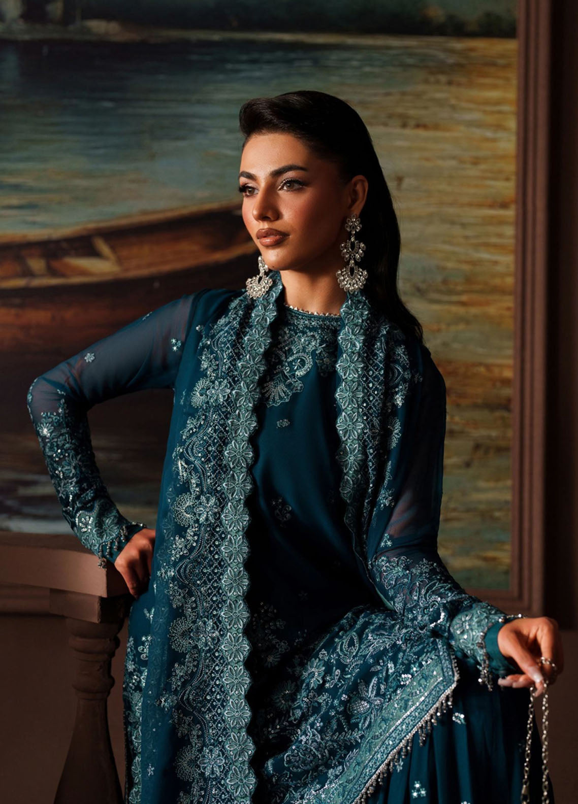 Zarif Premium Embroidered Chiffon 3 Piece Unstitched Suit ZF25SFE D-PRC-03 KATE Zarif Premium Embroidered Chiffon 3 Piece Unstitched Suit ZF25SFE D-PRC-03 KATE