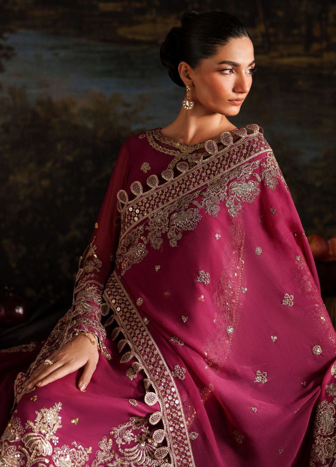 Zarif Premium Embroidered Chiffon 3 Piece Unstitched Suit ZF25SFE D-PRC-05 ADELLE Zarif Premium Embroidered Chiffon 3 Piece Unstitched Suit ZF25SFE D-PRC-05 ADELLE