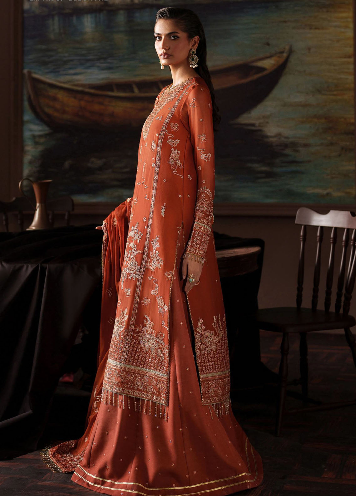 Zarif Premium Embroidered Chiffon 3 Piece Unstitched Suit ZF25SFE D-PRC-07 ELEONORE Zarif Premium Embroidered Chiffon 3 Piece Unstitched Suit ZF25SFE D-PRC-07 ELEONORE