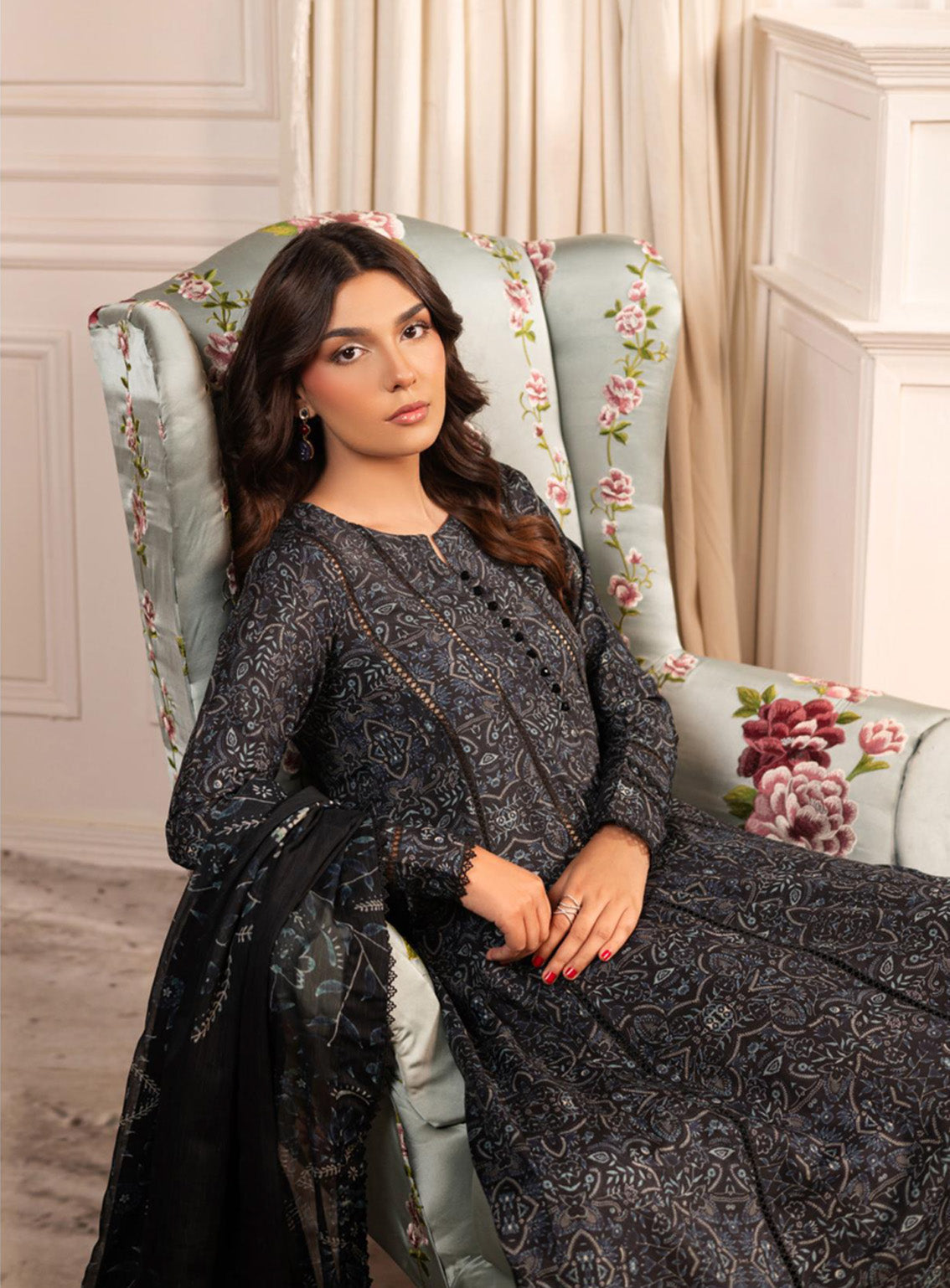 Zarif Printed Poly Cambric 3 Piece Unstitched Suit ZF24PC ZPC03 FRIEDA Zarif Printed Poly Cambric 3 Piece Unstitched Suit ZF24PC ZPC03 FRIEDA