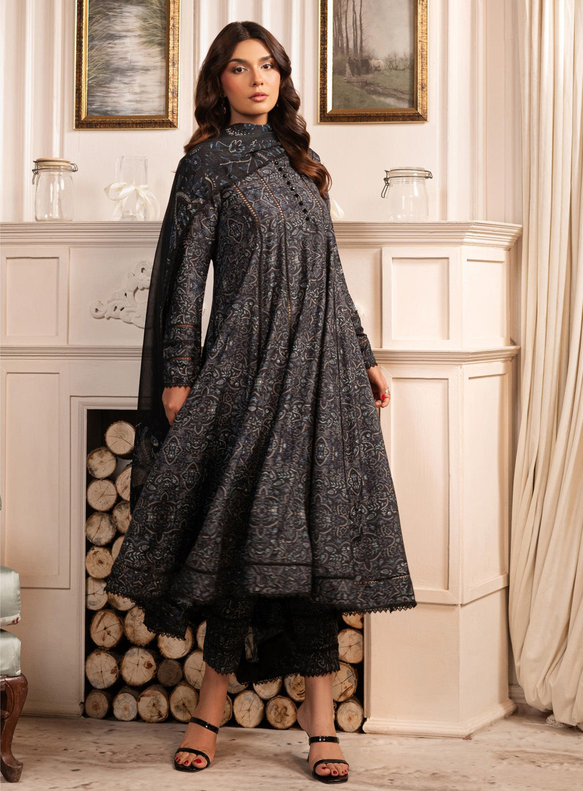 Zarif Printed Poly Cambric 3 Piece Unstitched Suit ZF24PC ZPC03 FRIEDA Zarif Printed Poly Cambric 3 Piece Unstitched Suit ZF24PC ZPC03 FRIEDA