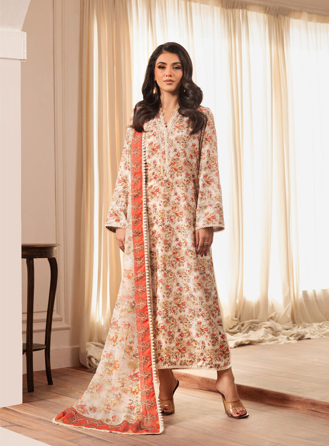 Zarif Printed Poly Cambric 3 Piece Unstitched Suit ZF24PC ZPC05 MIRA Zarif Printed Poly Cambric 3 Piece Unstitched Suit ZF24PC ZPC05 MIRA