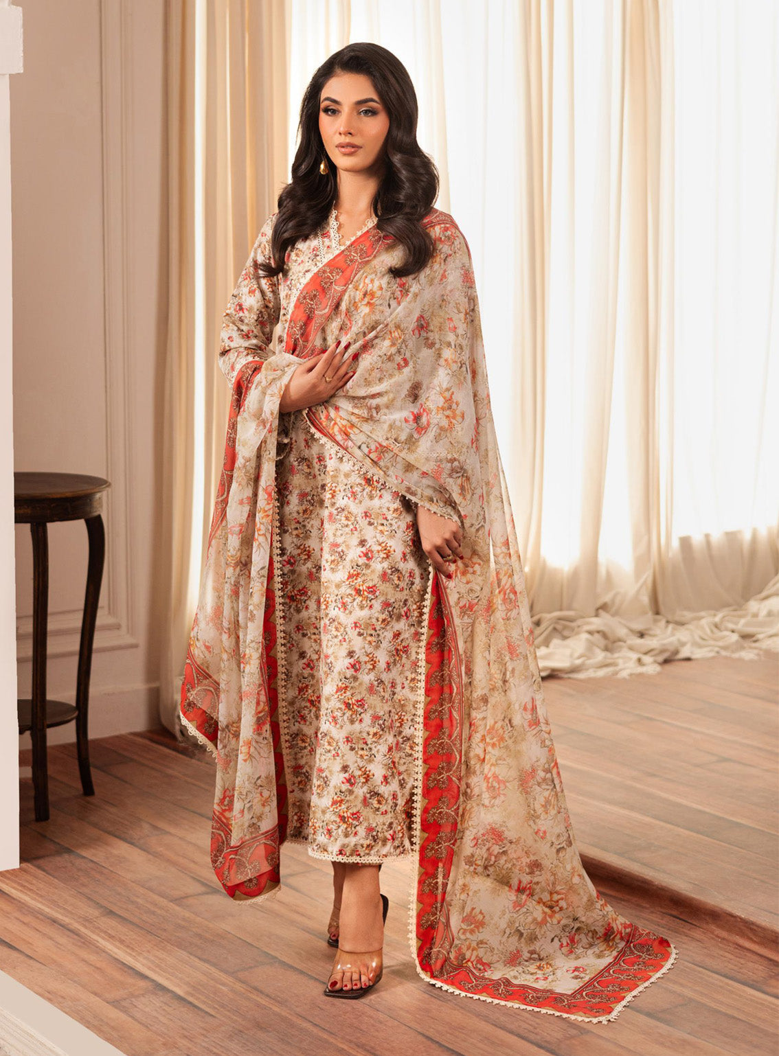 Zarif Printed Poly Cambric 3 Piece Unstitched Suit ZF24PC ZPC05 MIRA Zarif Printed Poly Cambric 3 Piece Unstitched Suit ZF24PC ZPC05 MIRA