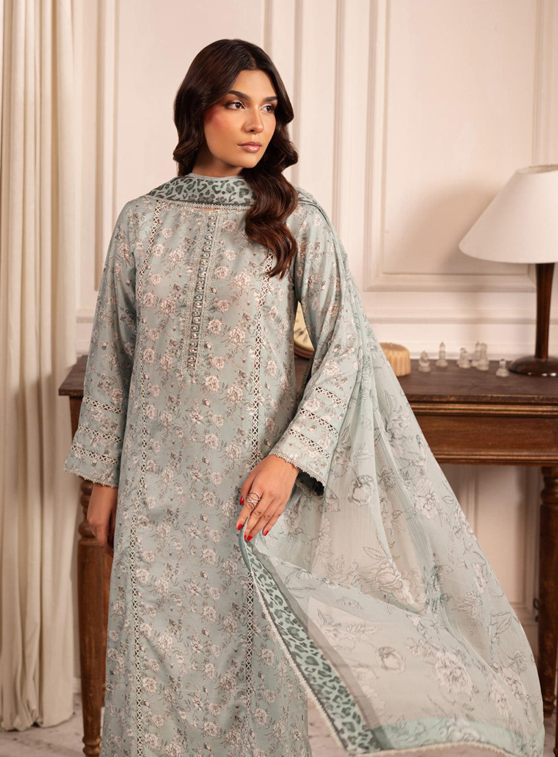 Zarif Printed Poly Cambric 3 Piece Unstitched Suit ZF24PC ZPC06 AIDEN Zarif Printed Poly Cambric 3 Piece Unstitched Suit ZF24PC ZPC06 AIDEN