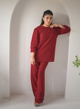 Zauk Embroidered Georgette 2 Piece Stitched Suit ZK24RTW D-ROSE