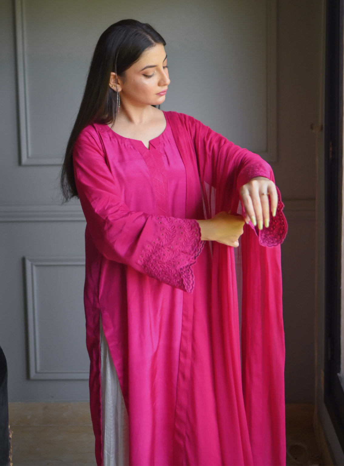 Zauk Embroidered Raw Silk 3 Piece Stitched Suit ZK24RTW D-FLORA Zauk Embroidered Raw Silk 3 Piece Stitched Suit ZK24RTW D-FLORA