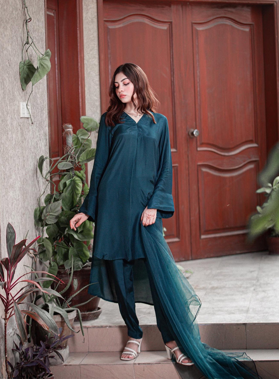 Zauk Printed Cotton Silk 3 Piece Stitched Suit ZK24RTW D-TEAL BLUE Zauk Printed Cotton Silk 3 Piece Stitched Suit ZK24RTW D-TEAL BLUE