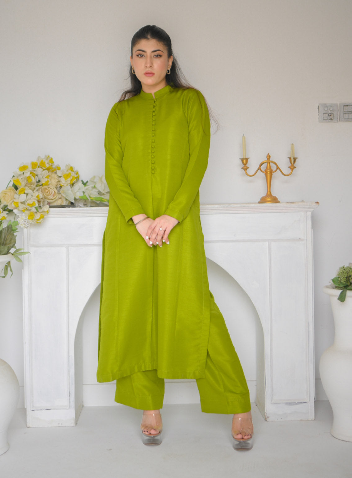 Zauk Printed Indian Raw Silk 2 Piece Stitched Suit ZK24RTW D-PINE Zauk Printed Indian Raw Silk 2 Piece Stitched Suit ZK24RTW D-PINE