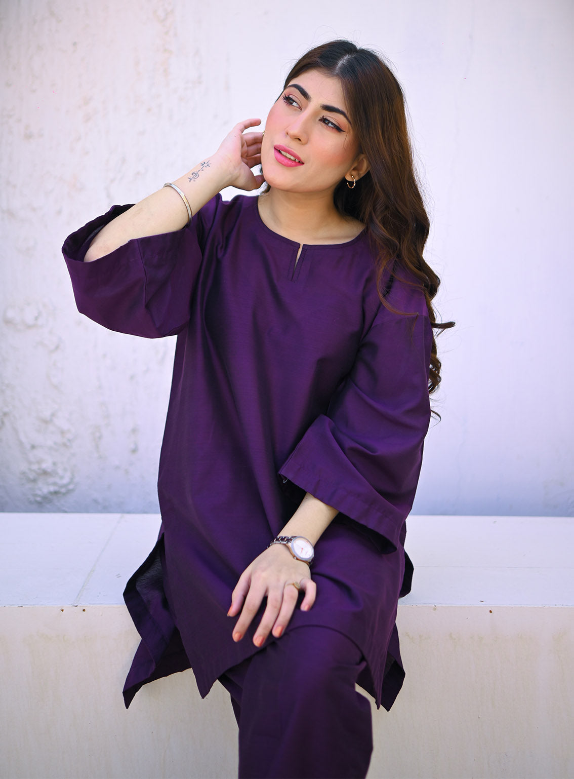 Zauk Printed Khaddi Cotton 2 Piece Stitched Suit ZK24RTW D-DEEP VIOLET Zauk Printed Khaddi Cotton 2 Piece Stitched Suit ZK24RTW D-DEEP VIOLET