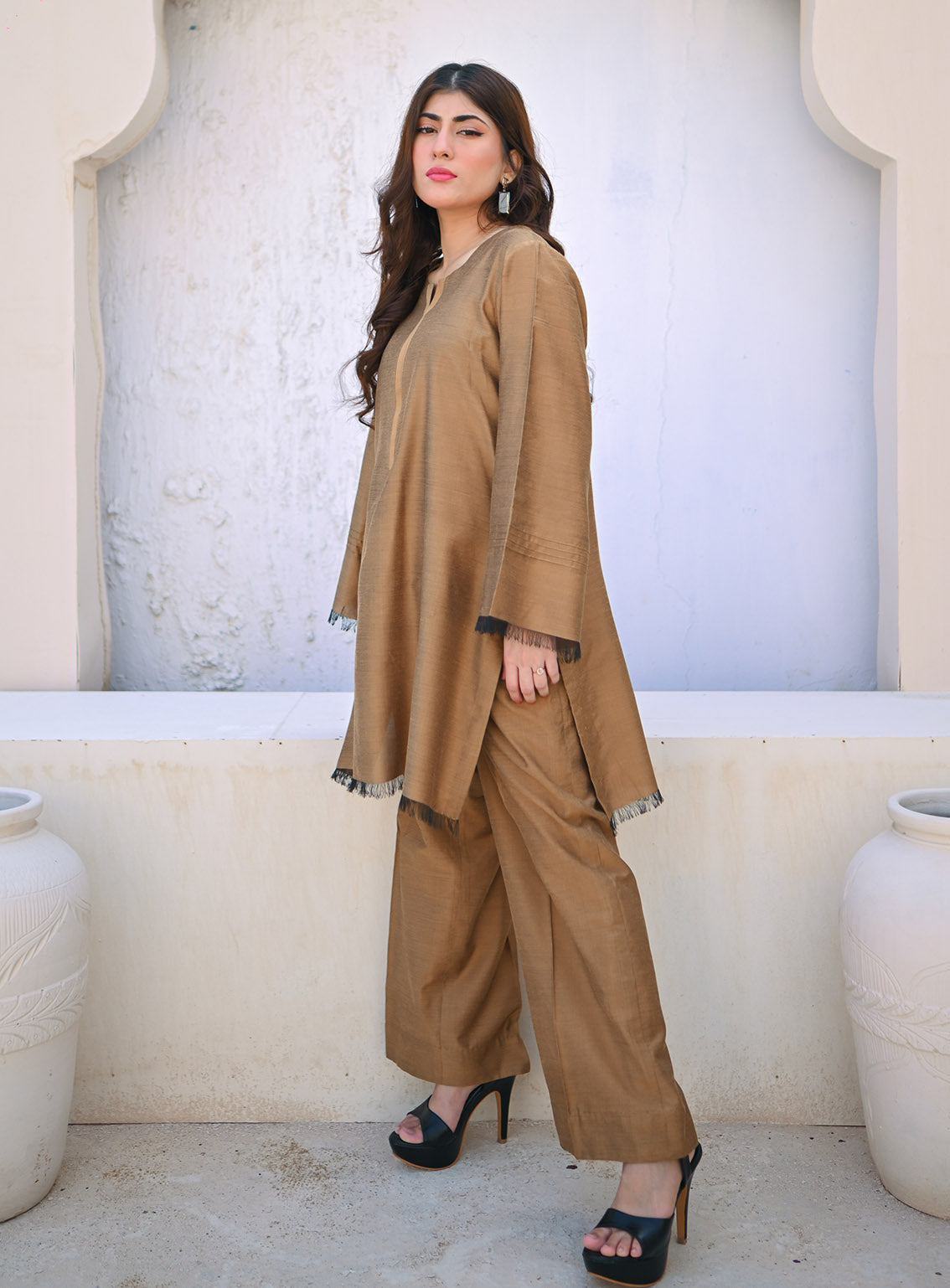 Zauk Printed Khaddi Cotton 2 Piece Stitched Suit ZK24RTW D-GOLDEN Zauk Printed Khaddi Cotton 2 Piece Stitched Suit ZK24RTW D-GOLDEN