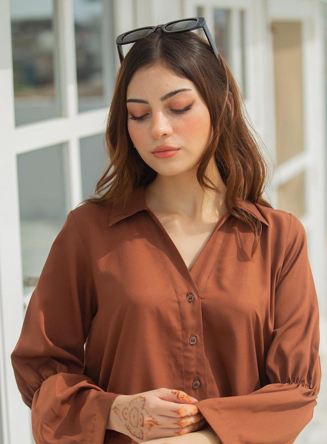 Zauk Printed Malai Georgette 2 Piece Stitched Suit ZK24RTW D-BROWN Zauk Printed Malai Georgette 2 Piece Stitched Suit ZK24RTW D-BROWN