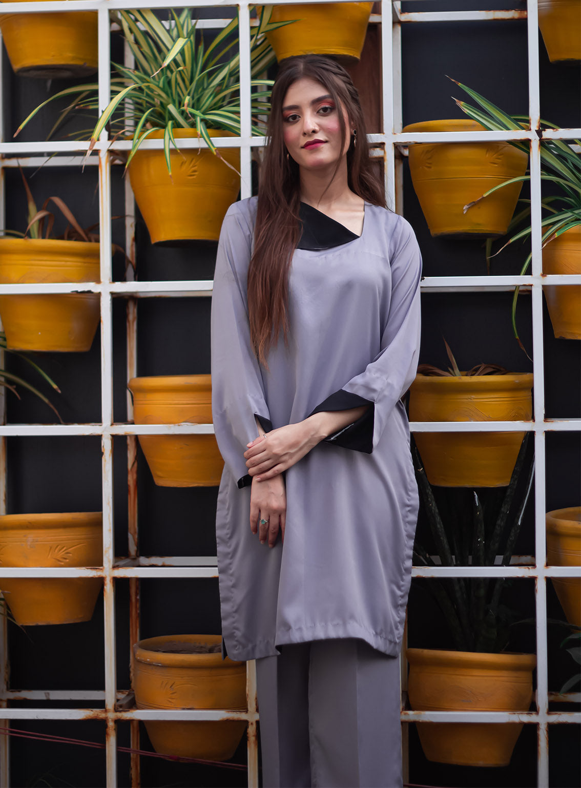 Zauk Printed Malai Georgette 2 Piece Stitched Suit ZK24RTW D-LAVA GRAY Zauk Printed Malai Georgette 2 Piece Stitched Suit ZK24RTW D-LAVA GRAY