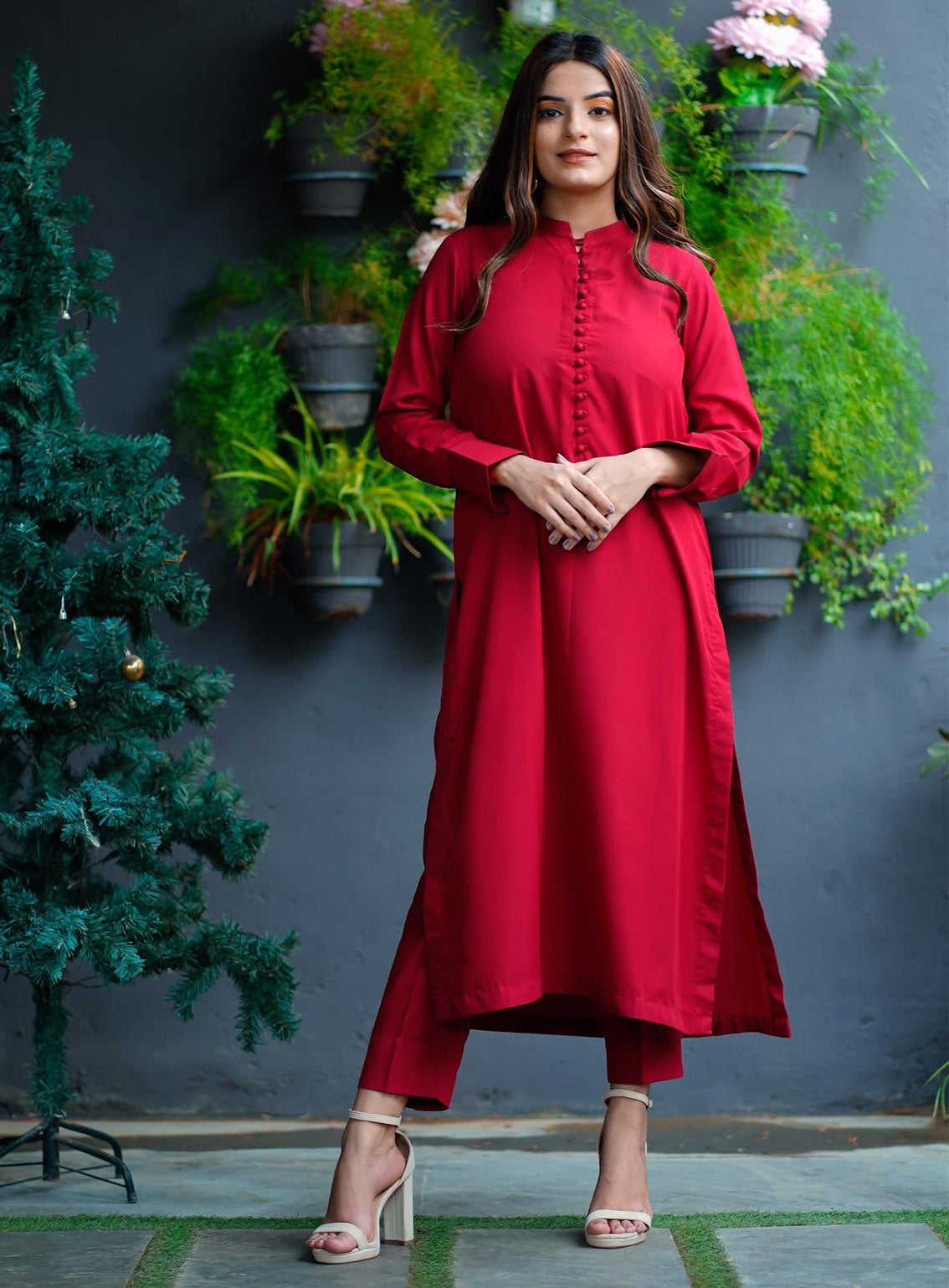 Zauk Printed Malai Georgette 2 Piece Stitched Suit ZK24RTW D-RED Zauk Printed Malai Georgette 2 Piece Stitched Suit ZK24RTW D-RED