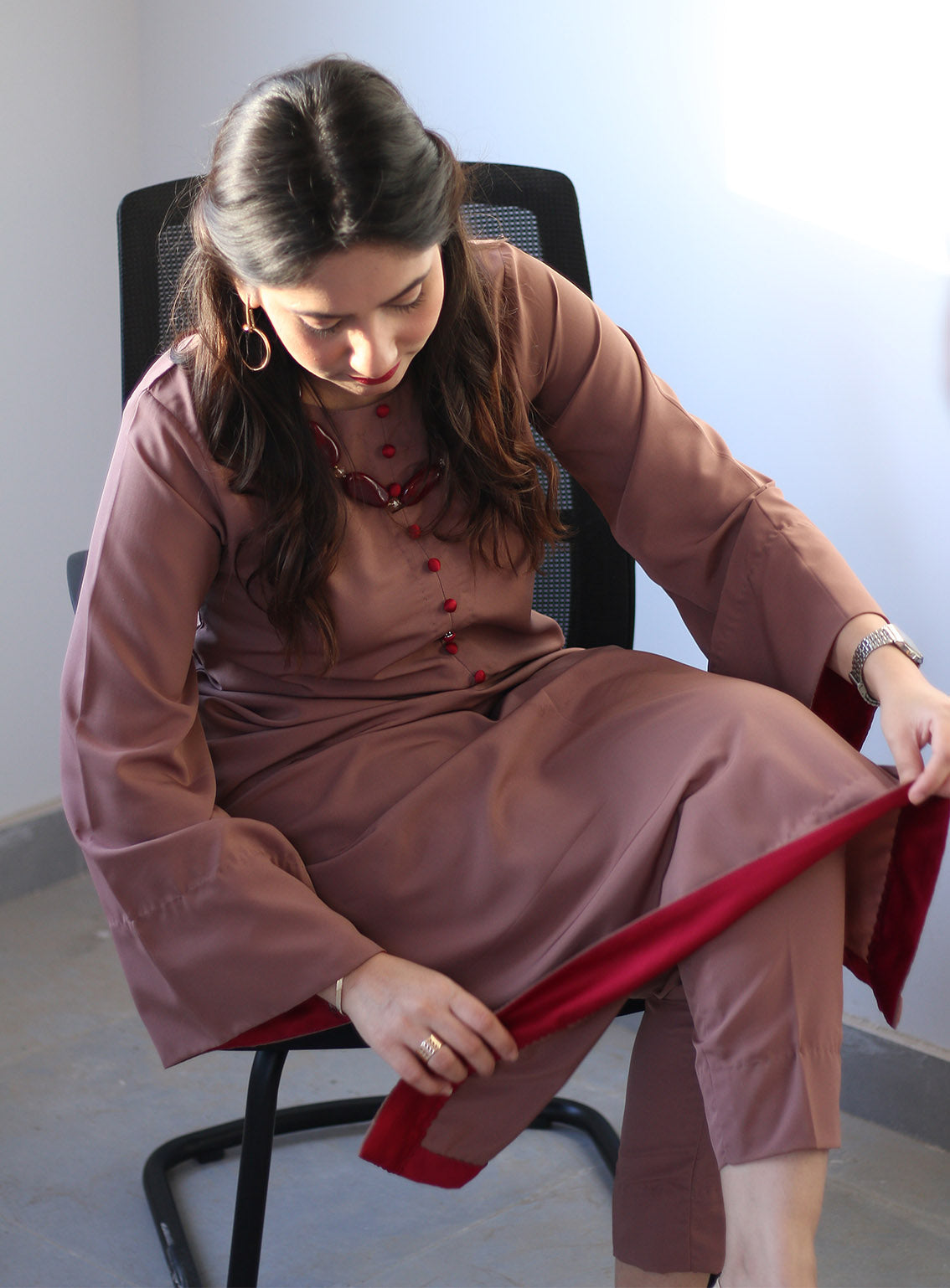 Zauk Printed Malai Georgette 2 Piece Stitched Suit ZK24RTW D-RUST Zauk Printed Malai Georgette 2 Piece Stitched Suit ZK24RTW D-RUST