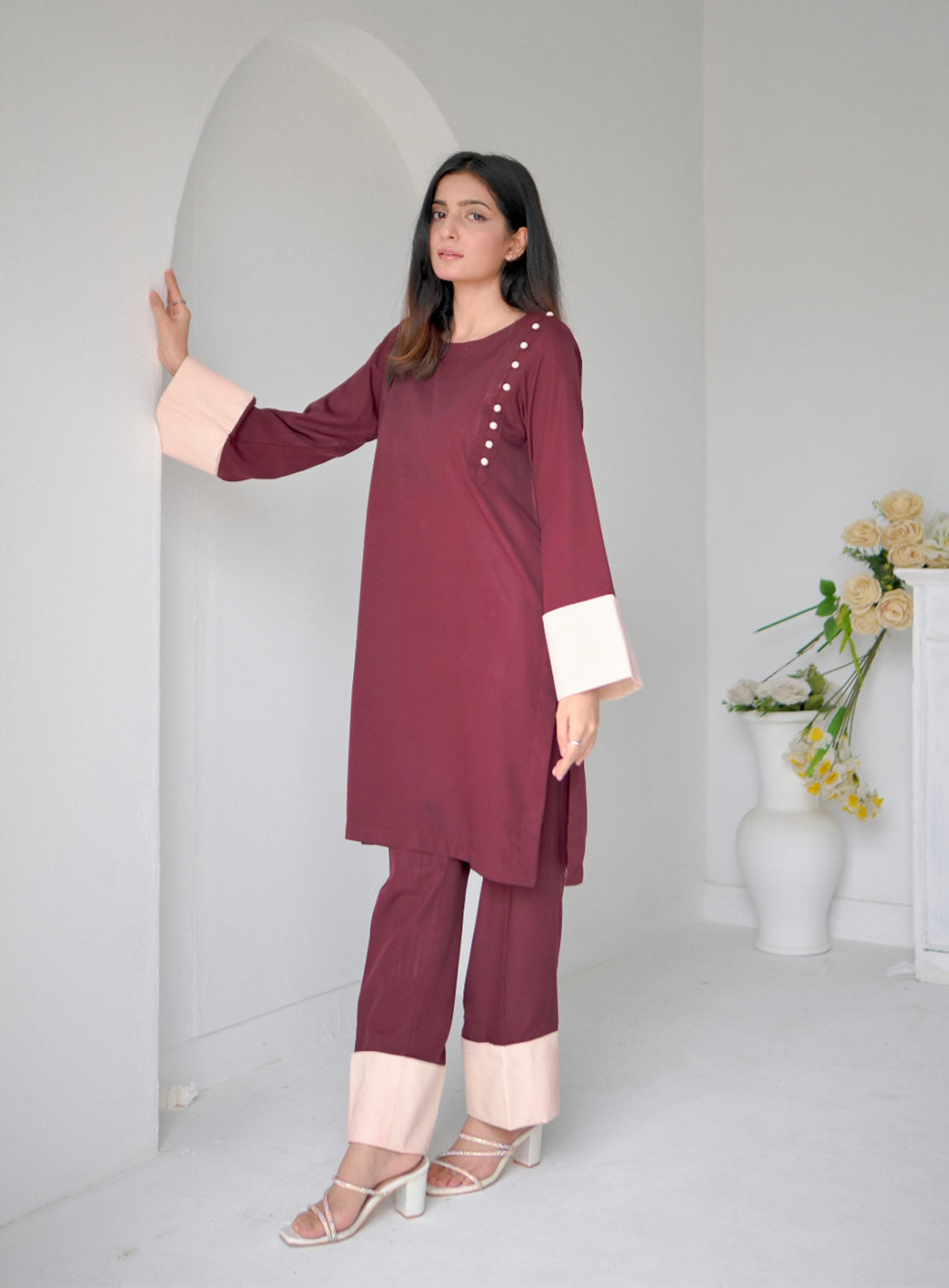 Zauk Printed Malai Georgette 2 Piece Stitched Suit ZK24RTW D-SCARLET Zauk Printed Malai Georgette 2 Piece Stitched Suit ZK24RTW D-SCARLET