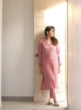 Zauk Printed Poly Crepe 2 Piece Stitched Suit ZK24RTW D-FLAMINGO PINK