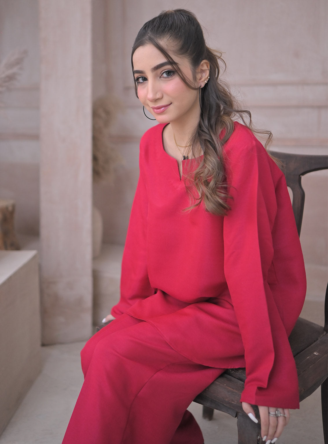 Zauk Printed Raw Silk 2 Piece Stitched Suit ZK24RTW D-DEEP PINK Zauk Printed Raw Silk 2 Piece Stitched Suit ZK24RTW D-DEEP PINK