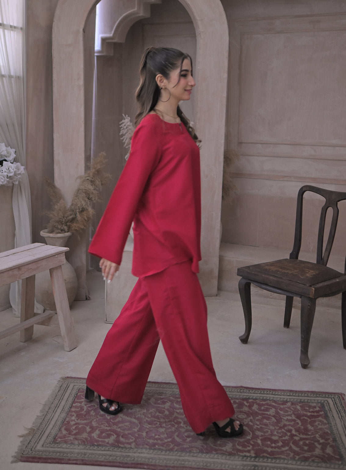 Zauk Printed Raw Silk 2 Piece Stitched Suit ZK24RTW D-DEEP PINK Zauk Printed Raw Silk 2 Piece Stitched Suit ZK24RTW D-DEEP PINK