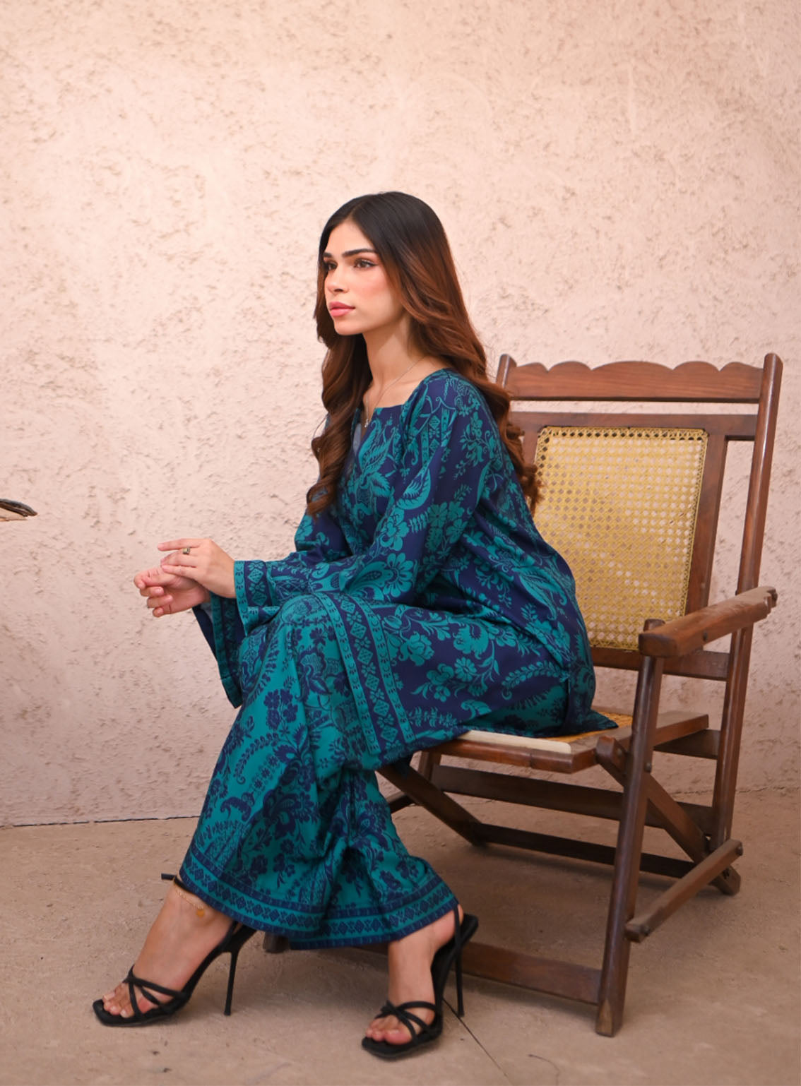 Zauk Printed Wrinkle Free Crepe 2 Piece Stitched Suit ZK24PE D-MARINA Zauk Printed Wrinkle Free Crepe 2 Piece Stitched Suit ZK24PE D-MARINA