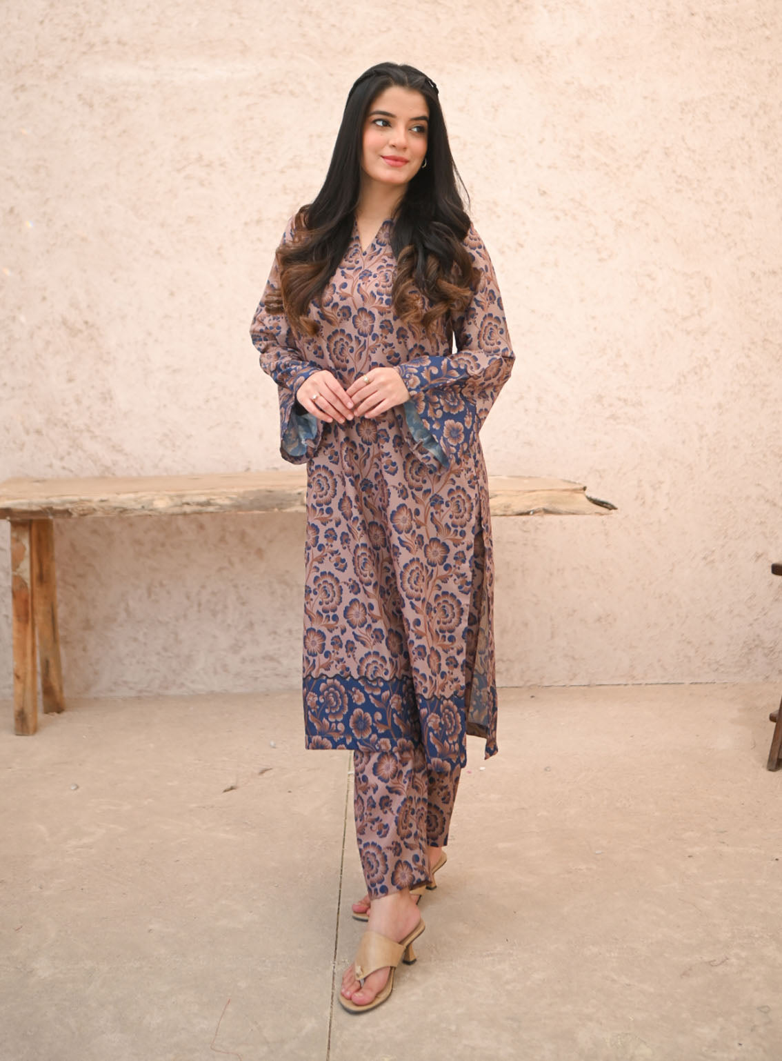Zauk Printed Wrinkle Free Crepe 2 Piece Stitched Suit ZK24PE D-MUSHROOM Zauk Printed Wrinkle Free Crepe 2 Piece Stitched Suit ZK24PE D-MUSHROOM