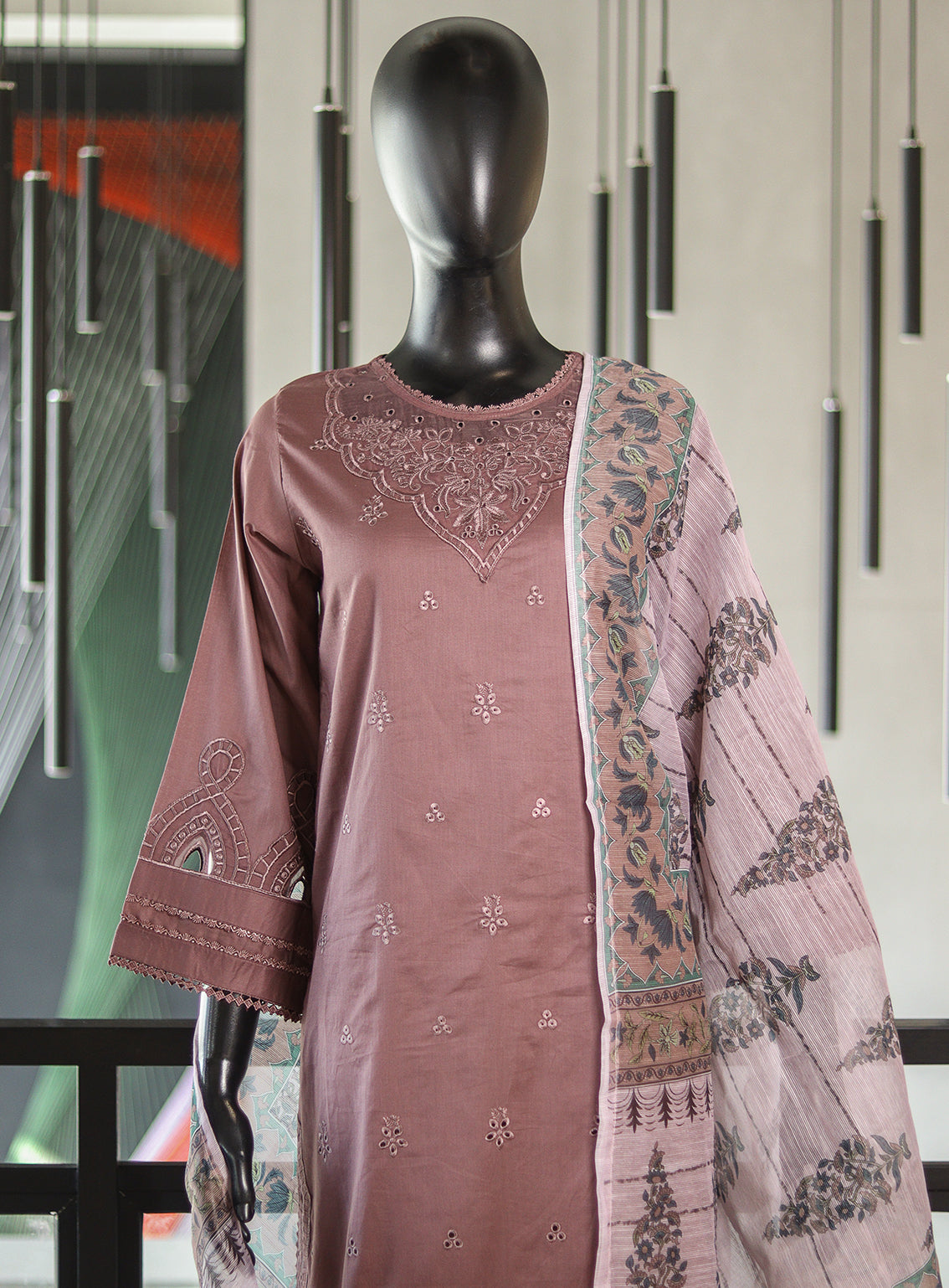 Zebralines By Khombi Embroidered Cotton 3 Piece Stitched Suit KB24D D-137 PC Zebralines By Khombi Embroidered Cotton 3 Piece Stitched Suit KB24D D-137 PC