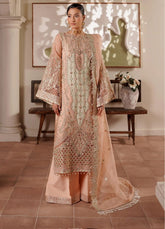 Zeenat By Maryam's Luxury Formals Embroidered Organza 3 Piece Unstitched Suit MY25ZLFV2 D-ZEE-1912 LFORA