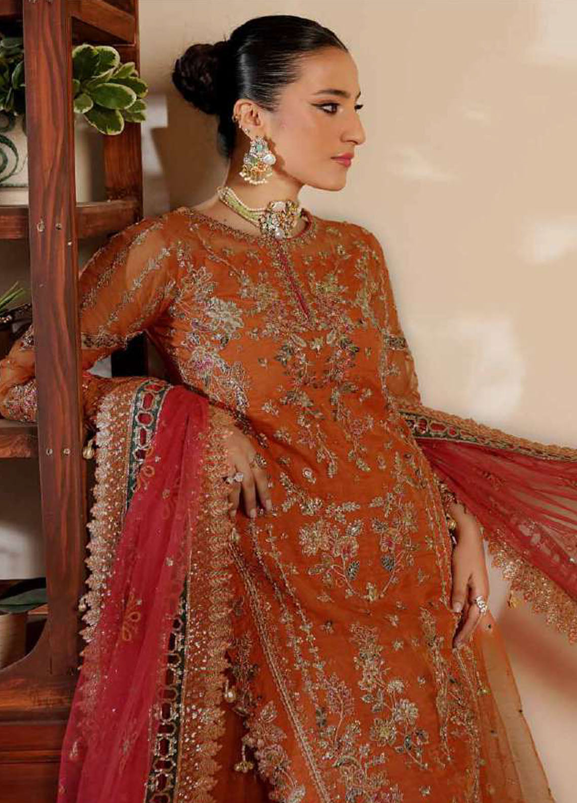 Zeenat By Maryam's Luxury Formals Embroidered Organza 3 Piece Unstitched Suit MY25ZLFV2 D-ZEE-1917 SITARAH Zeenat By Maryam's Luxury Formals Embroidered Organza 3 Piece Unstitched Suit MY25ZLFV2 D-ZEE-1917 SITARAH