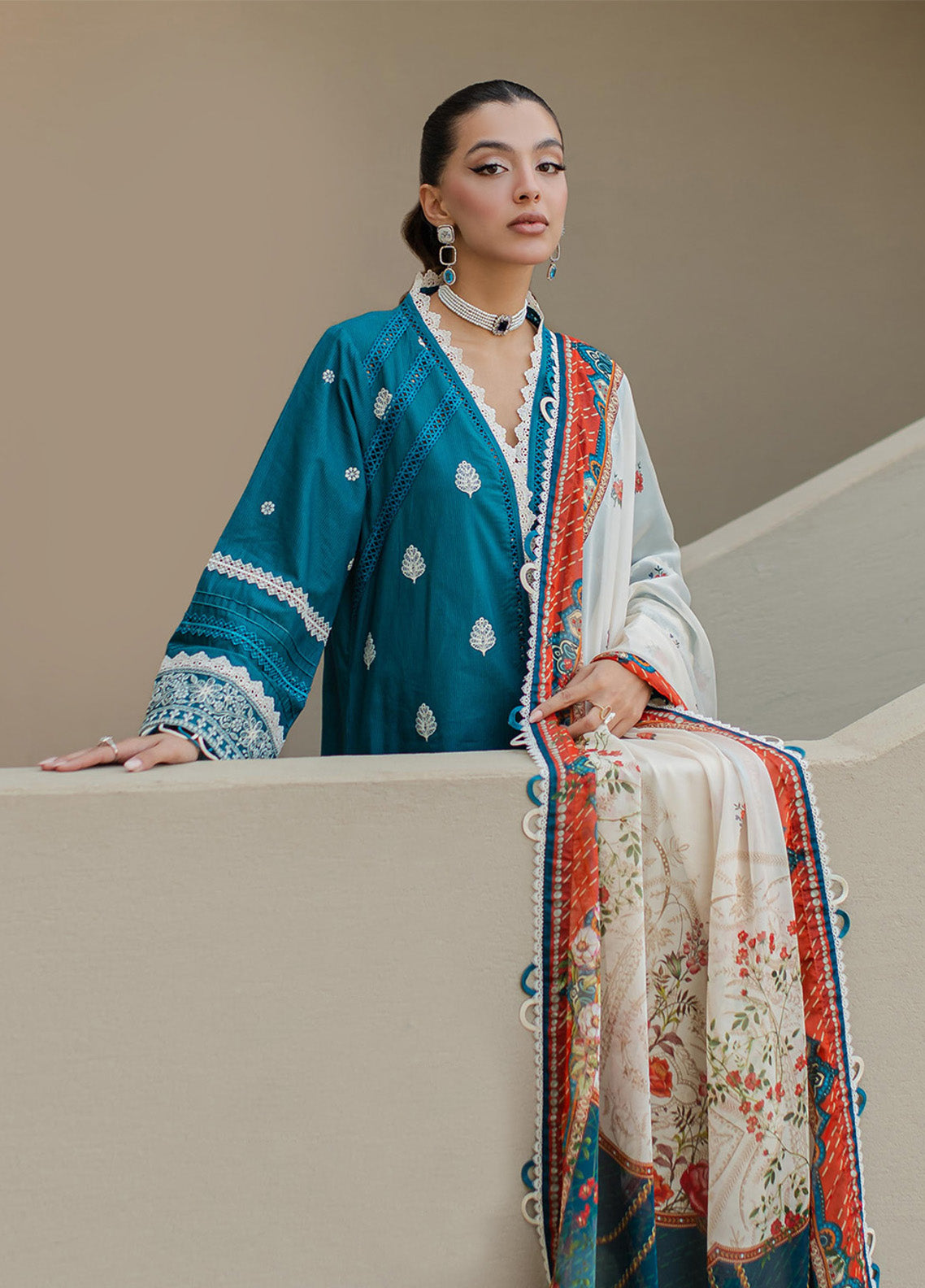 Zellbury Chikankari Embroidered Cotton 3 Piece Unstitched Suit WUC24E30705 Zellbury Chikankari Embroidered Cotton 3 Piece Unstitched Suit WUC24E30705