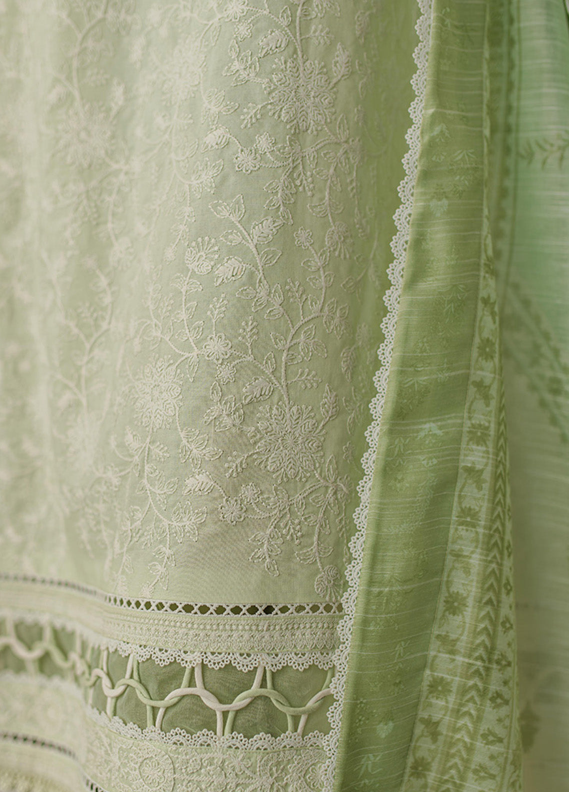 Zellbury Chikankari Embroidered Cotton 3 Piece Unstitched Suit WUC24E30706 Zellbury Chikankari Embroidered Cotton 3 Piece Unstitched Suit WUC24E30706