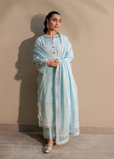 Zellbury Chikankari Embroidered Cotton 3 Piece Unstitched Suit WUC24E30709